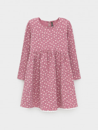 Платье для девочки, артикул: КР 5836, цвет: розовый - 2 фото