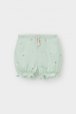 Шорты для девочки, артикул: КР 400683, цвет: зеленый - 2 фото