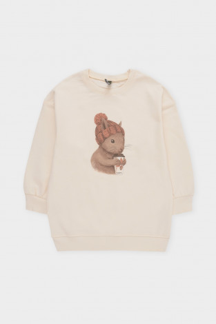 Джемпер для девочки, артикул: КР 302670-1, цвет: бежевый - 2 фото