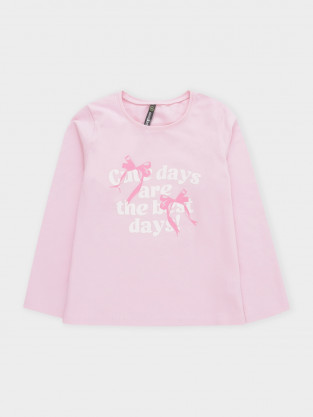 Лонгсливы для девочки, артикул: КР 302831, цвет: светло-розовый - 2 фото