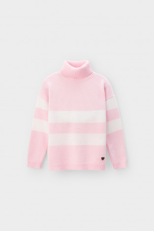 Джемпер для девочки, артикул: КВ 30134/ш, цвет: розовый - 2 фото