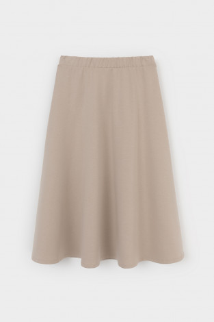 Юбки женские для мам, артикул: ЕВТ 7023, цвет: бежевый - 2 фото