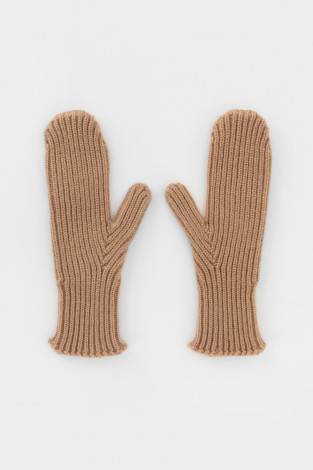 Рукавицы женские для мам, артикул: ЕВ 10010/24ш, цвет: бежевый - 2 фото