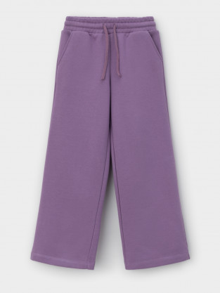 Брюки для девочки, артикул: КР 400928, цвет: фиолетовый - 2 фото