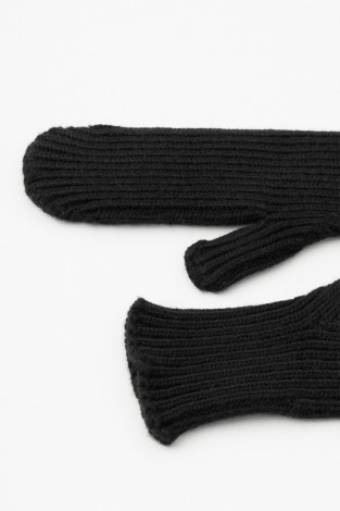 Рукавицы женские для мам, артикул: ЕВ 10010/24ш, цвет: черный - 2 фото