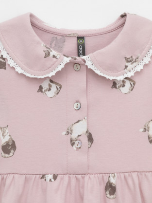 Платье для девочки, артикул: КР 5932, цвет: розовый - 2 фото