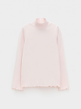 Водолазки для девочки, артикул: КР 302872, цвет: розовый - 2 фото