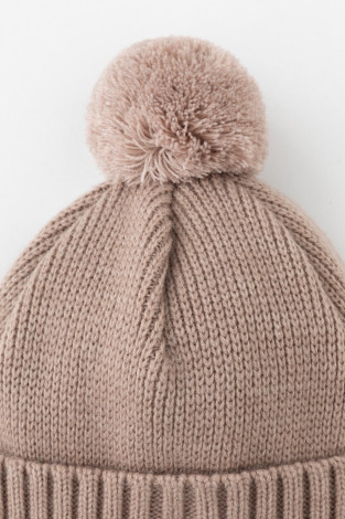 Шапка для девочки, артикул: КВ 20401/ш, цвет: бежевый - 2 фото