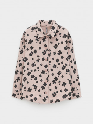 Рубашка для девочки, артикул: КР 302559, цвет: бежевый - 2 фото