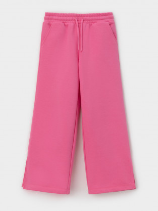 Брюки для девочки, артикул: КР 400935, цвет: ярко-розовый - 2 фото