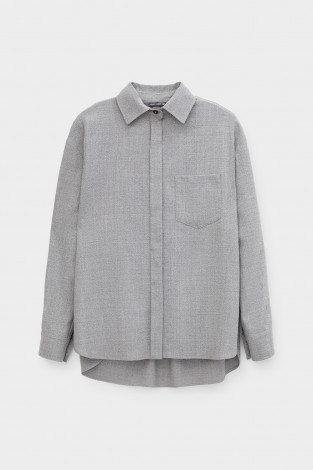 Блузы, рубашки женские для мам, артикул: ЕТ 30005, цвет: серый - 2 фото