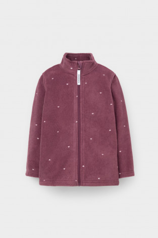 Куртка для девочки, артикул: ФЛ 34025/н/40 ГР, цвет: фиолетовый - 2 фото