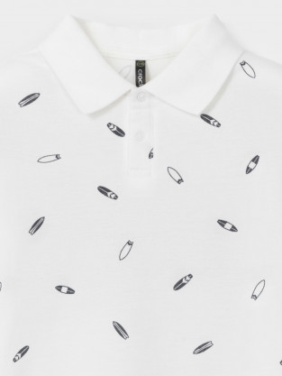 Футболка для мальчика, артикул: КР 302416-1, цвет: сахар - 2 фото