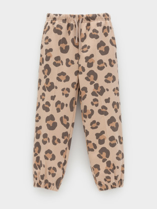 Брюки для девочки, артикул: КР 400887, цвет: бежевый - 2 фото