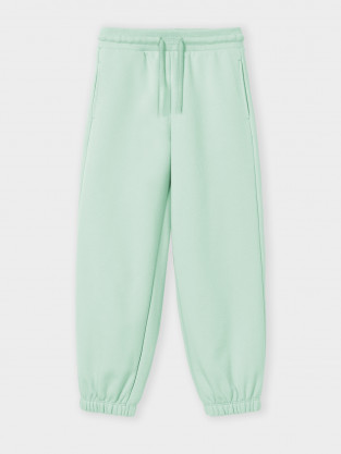 Брюки для девочки, артикул: КР 400872, цвет: зеленый - 2 фото