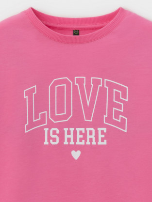 Футболка для девочки, артикул: КР 303016-1, цвет: ярко-розовый - 2 фото