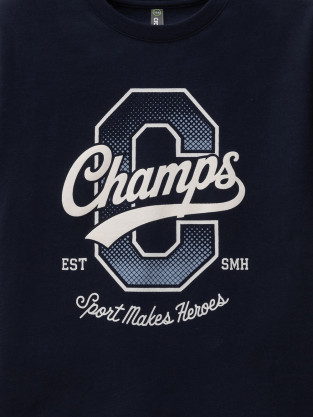 Футболка для мальчика, артикул: КР 302981-1, цвет: темно-синий - 2 фото