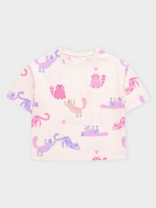 Футболка для девочки, артикул: КР 302939, цвет: сахар - 2 фото