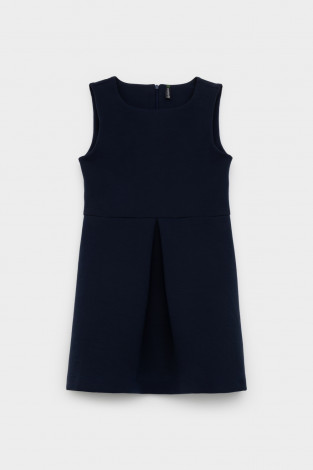 Сарафан для девочки, артикул: К 5886, цвет: синий - 2 фото