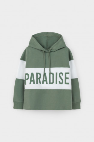 Джемпер для девочки, артикул: К 301691, цвет: зеленый - 2 фото