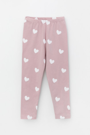 Лосины для девочки, артикул: КР 4074, цвет: розовый - 2 фото