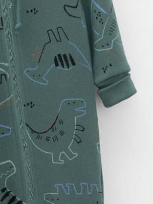 Комбинезон для мальчика, артикул: КР 6552, цвет: зеленый - 2 фото