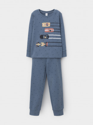 Пижама для мальчика, артикул: К 1621, цвет: синий - 2 фото