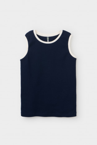 Футболка для девочки, артикул: КР 302073, цвет: темно-синий - 2 фото