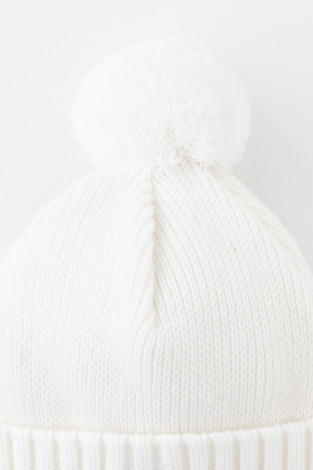 Шапка для девочки, артикул: КВ 20401/ш, цвет: белый - 2 фото