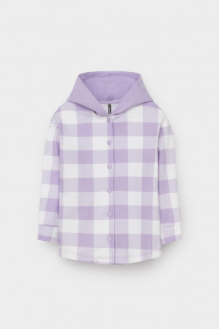 Рубашка для девочки, артикул: КР 302698, цвет: фиолетовый - 2 фото
