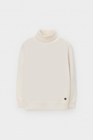 Джемпер для девочки, артикул: КВ 30147/24ш, цвет: бежевый - 2 фото