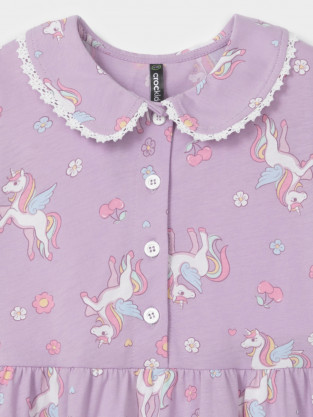 Платье для девочки, артикул: КР 5932-1, цвет: фиолетовый - 2 фото