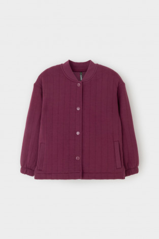 Жакет для девочки, артикул: КР 302573, цвет: бордовый - 2 фото