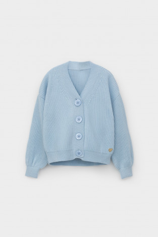 Жакет для девочки, артикул: КВ 30151, цвет: голубой - 2 фото