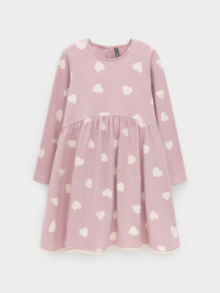 Платье для девочки, артикул: КР 5836, цвет: розовый - 2 фото