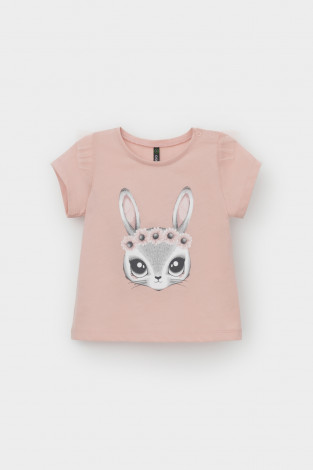 Футболка для девочки, артикул: КР 302702, цвет: розовый - 2 фото