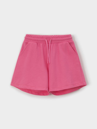 Шорты для девочки, артикул: КР 400904, цвет: ярко-розовый - 2 фото