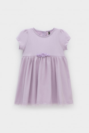 Платье для девочки, артикул: К 5858, цвет: фиолетовый - 2 фото