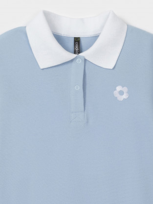 Платье для девочки, артикул: КР 5973-1, цвет: голубой - 2 фото