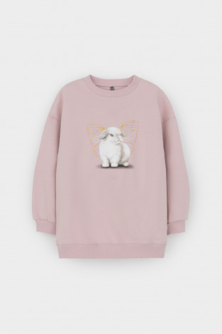 Свитшоты для девочки, артикул: КР 302552, цвет: розовый - 2 фото