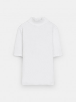 Водолазки для девочки, артикул: К 302151, цвет: белый - 2 фото