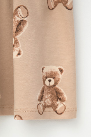 Платье для девочки, артикул: КР 5824, цвет: светло-бежевый - 2 фото