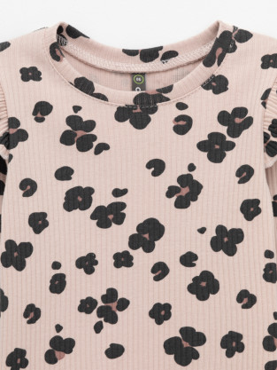 Лонгсливы для девочки, артикул: КР 302861, цвет: бежевый - 2 фото