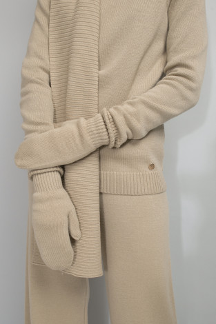 Шарфы женские для мам, артикул: ЕВ 15000/ш, цвет: бежевый - 2 фото