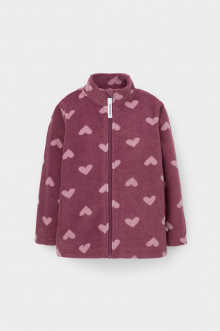 Куртка для девочки, артикул: ФЛ 34025/н/38 ГР, цвет: фиолетовый - 2 фото