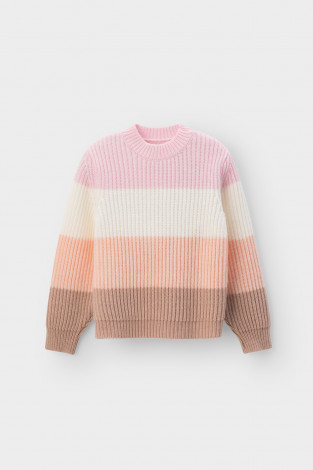 Джемпер для девочки, артикул: КВ 30136, цвет: розовый - 2 фото