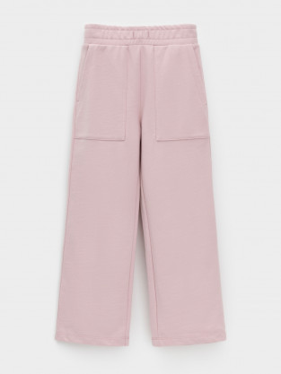 Брюки для девочки, артикул: КР 400786, цвет: розовый - 2 фото