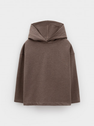 Джемпер для девочки, артикул: КП 302328, цвет: коричневый - 2 фото