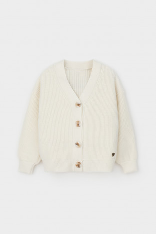 Жакет для девочки, артикул: КВ 30133/ш, цвет: бежевый - 2 фото