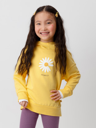 Худи для девочки, артикул: КП 302329, цвет: желтый - 2 фото